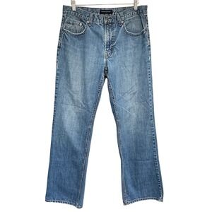 Banana Republic Relaxed Straight Jeans Mens 34x31 Blue Denim Baggy Casual Faded